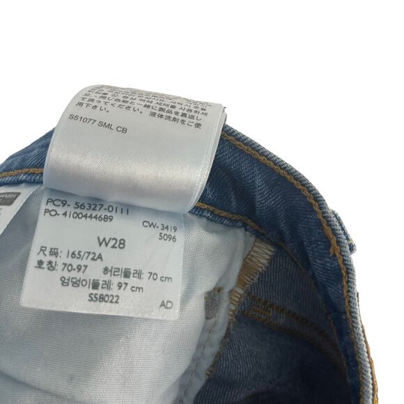 Levi's Women's 501 Size 28 Medium Wash Button Fly Cut‎ Off Denim Shorts - Picture 4 of 7